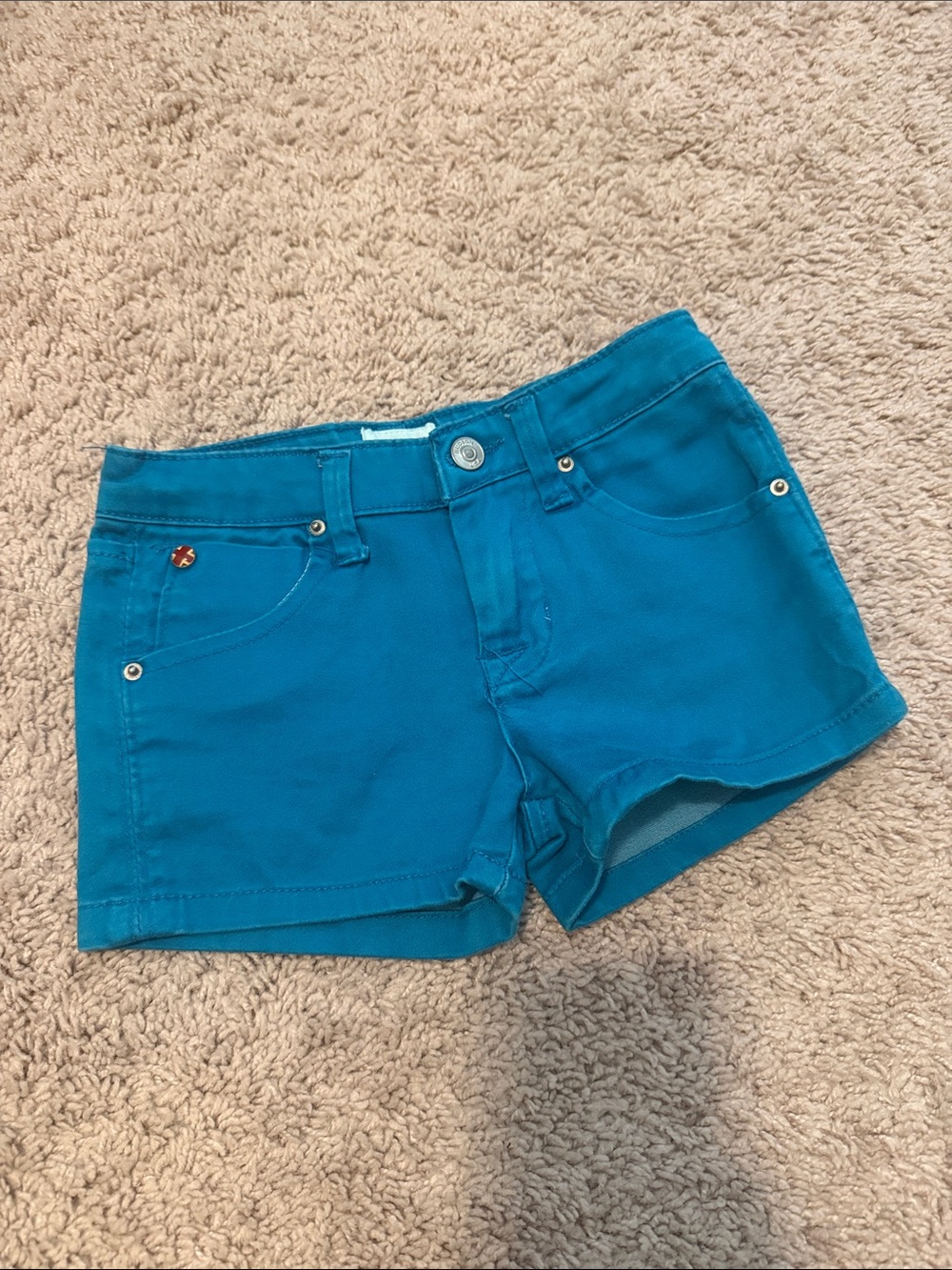 Hudson Jeans Teal Blue Denim Shorts
